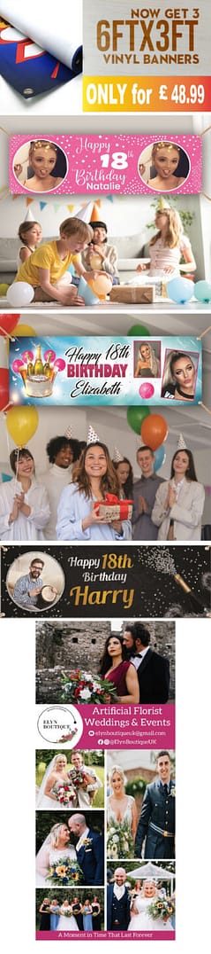 Birthday Party Banners in Manchester