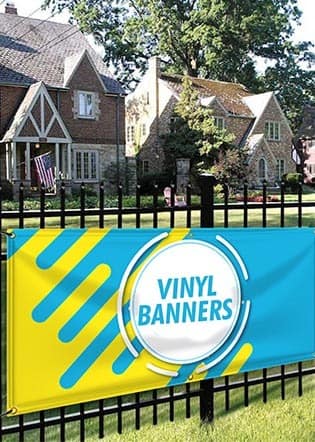 High-quality vinyl banners printed for promotions and events