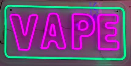 Vape Double Line Neon Sign