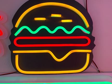 Burger Neon Sign