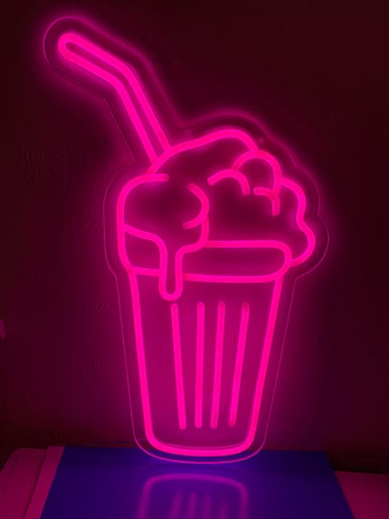 Ice-Cream Shake Neon Sign